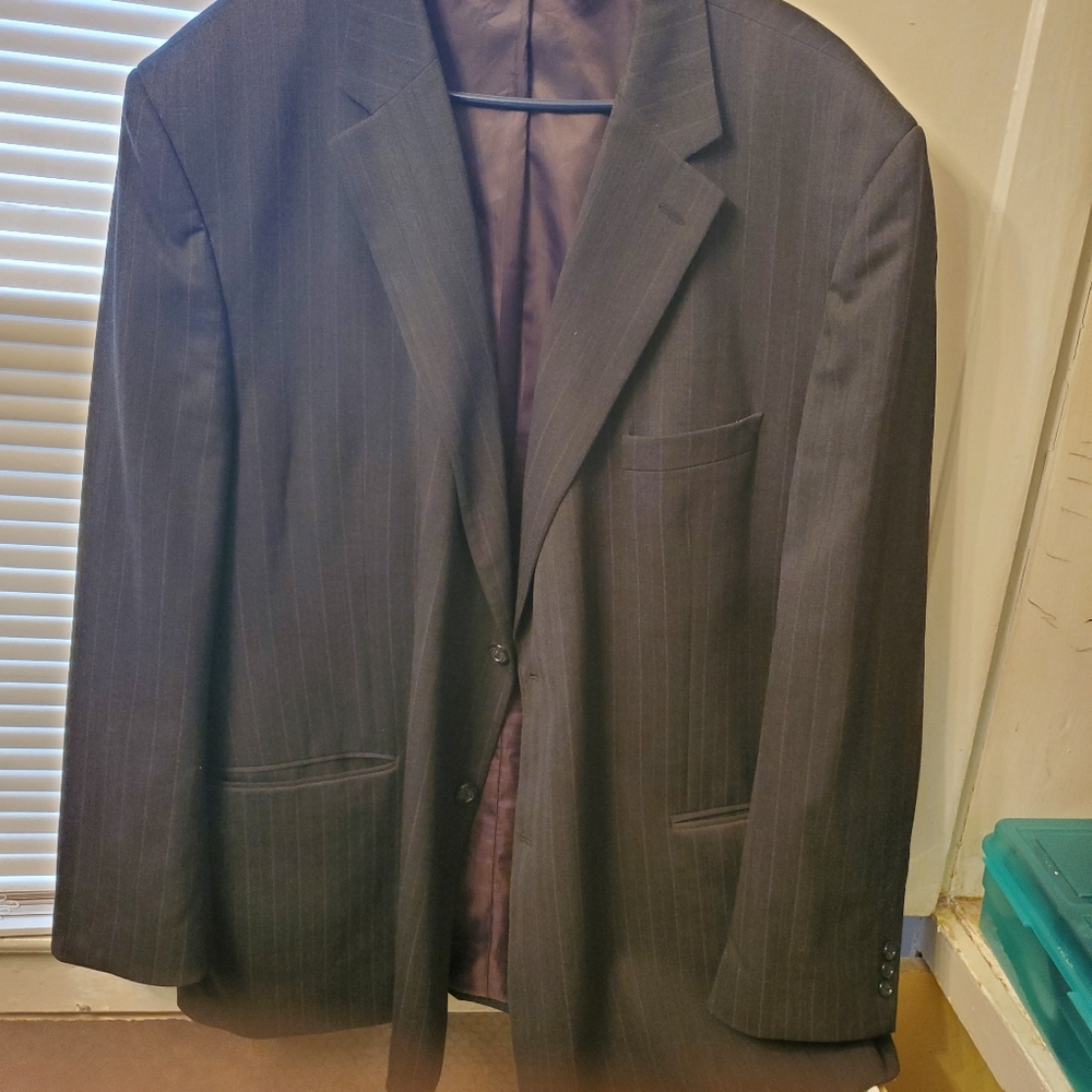 Pinstripe suit jacket